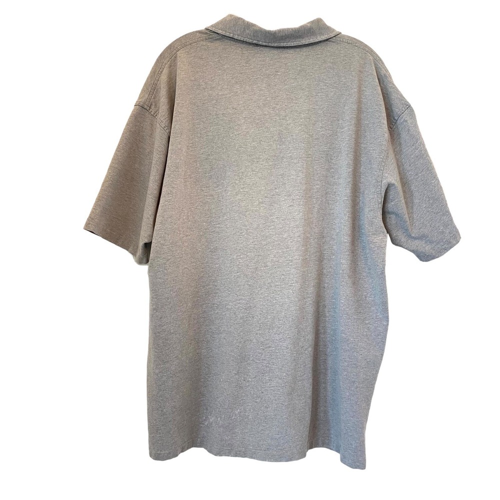 VTG Polo Ralph Lauren 1/4 Zip Unique 90s Shirt Men Large Gray Cotton USA SS READ - Picture 3 of 11